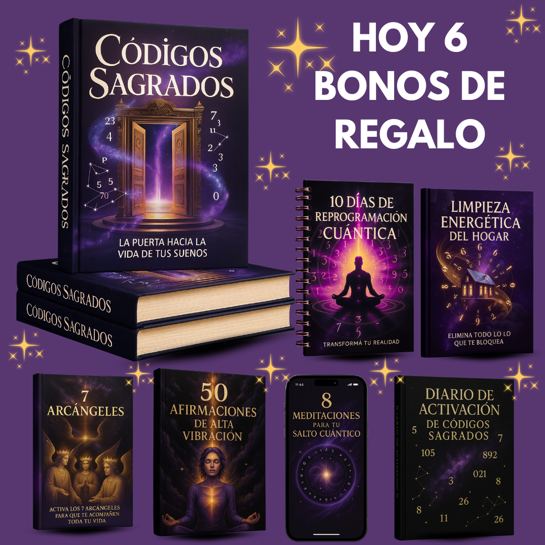 Códigos Sagrados+ 6 Bonos de regalo Hoy✨